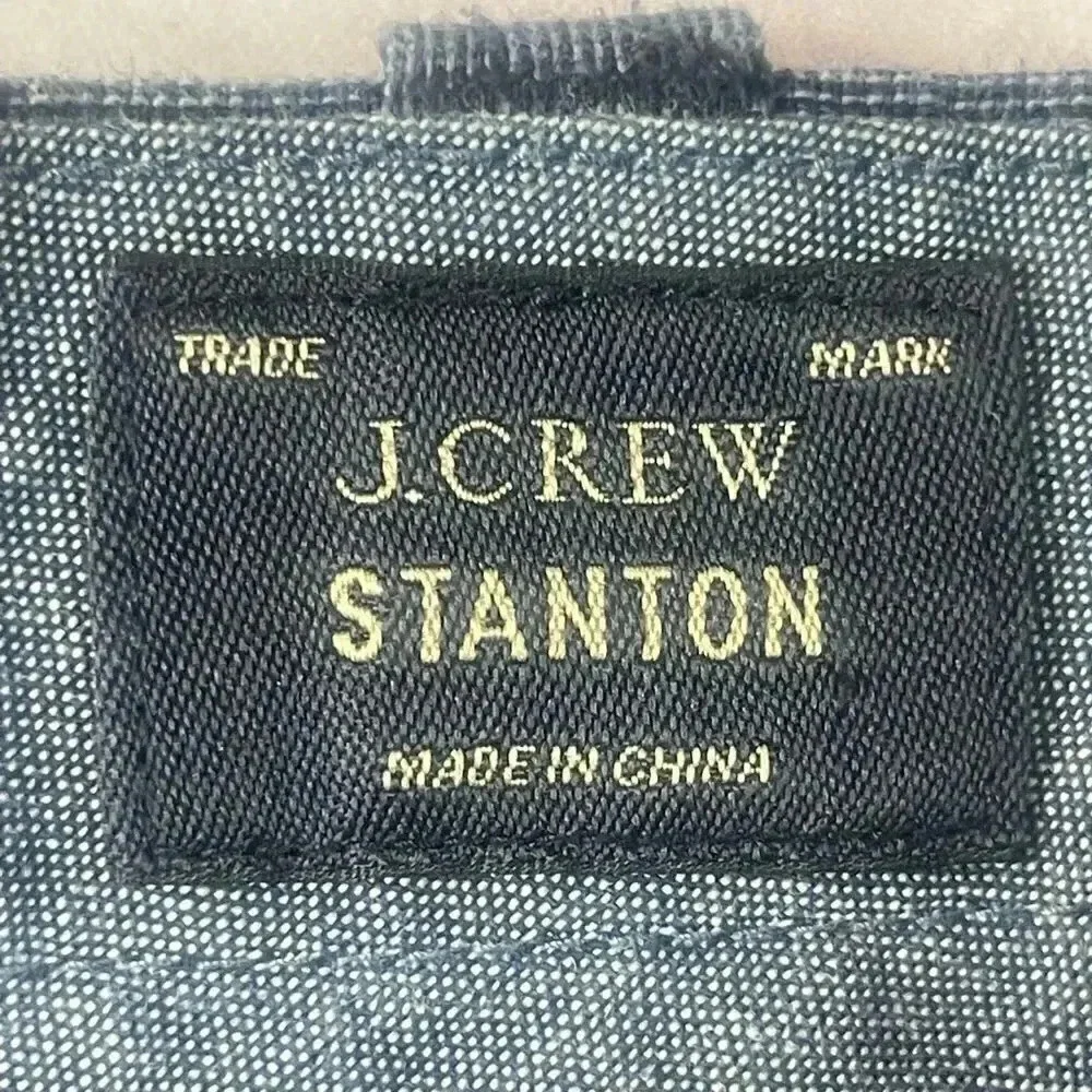 J. Crew Stanton Men's Size 38 Shorts Blue E6139 Linen Cotton Pockets Casual